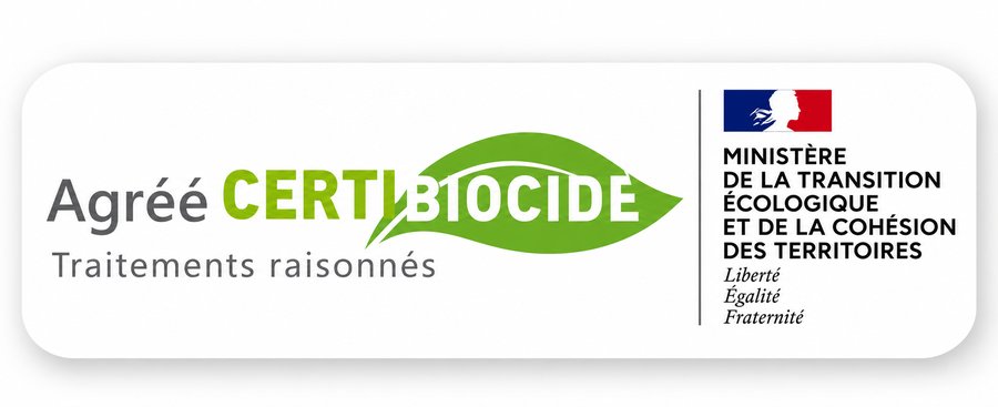 Agréé Certibiocide - traitements raisonnés